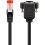 Goobay CAT 6 Verlängerungskabel, S/FTP (PiMF), schwarz (65638)