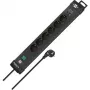 Power Extension Brennenstuhl 1951160608 3 m 6 AC-Steckdosen Innenbereich Schwarz