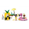 Konstruktionsspielzeug LEGO Friends Set 42658 Poolparty mit Einhorn und Flamingo, Figuren und Zubehör