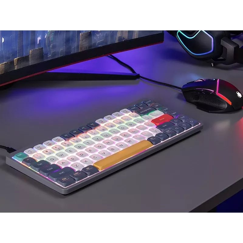 Mechanische Tastatur Tracer FINA 84 Grau (Outemu Red Switch) TRAKLA47279