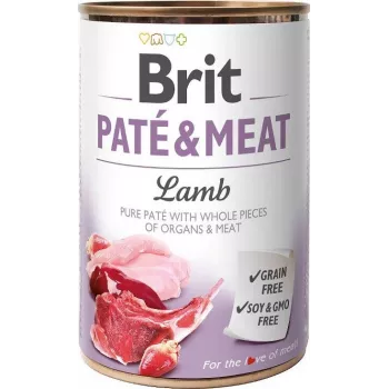 BRIT Paté & Meat mit Lamm - Nassfutter für Hunde - 400g