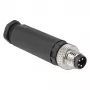 DeLOCK M8 Steckverbinder A-kodiert 4-polig Stift Schraubanschluss Schwarz