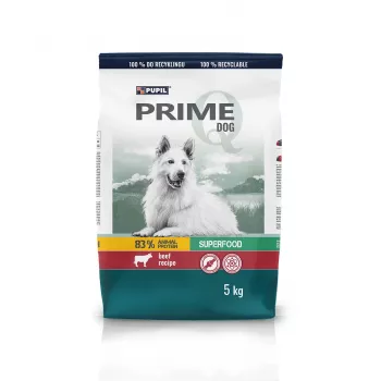 PUPIL Prime reich an Rindfleisch mit Gemüse - Trockenfutter für Hunde - 5kg