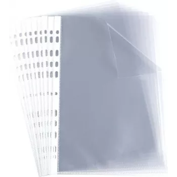 ELBA Prospekthülle, A4, PP, 0,06 mm, glasklar, oben offen, Eurolochung, 230 x 307 mm (M970506)