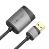 Vention USB Externe Soundkarte 0,15M Grau Metall Typ