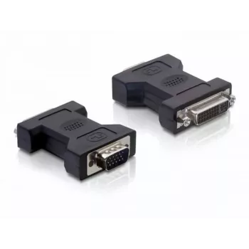 Delock - VGA-Adapter - DVI-I (W) auf HD-15 (VGA) (M) - Rändelschrauben (65017)