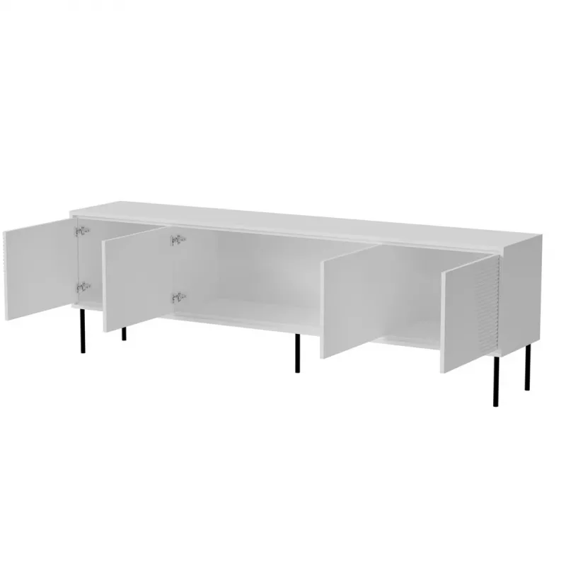 RTV-Schrank ABI 4D 200x38x62 weiß matt