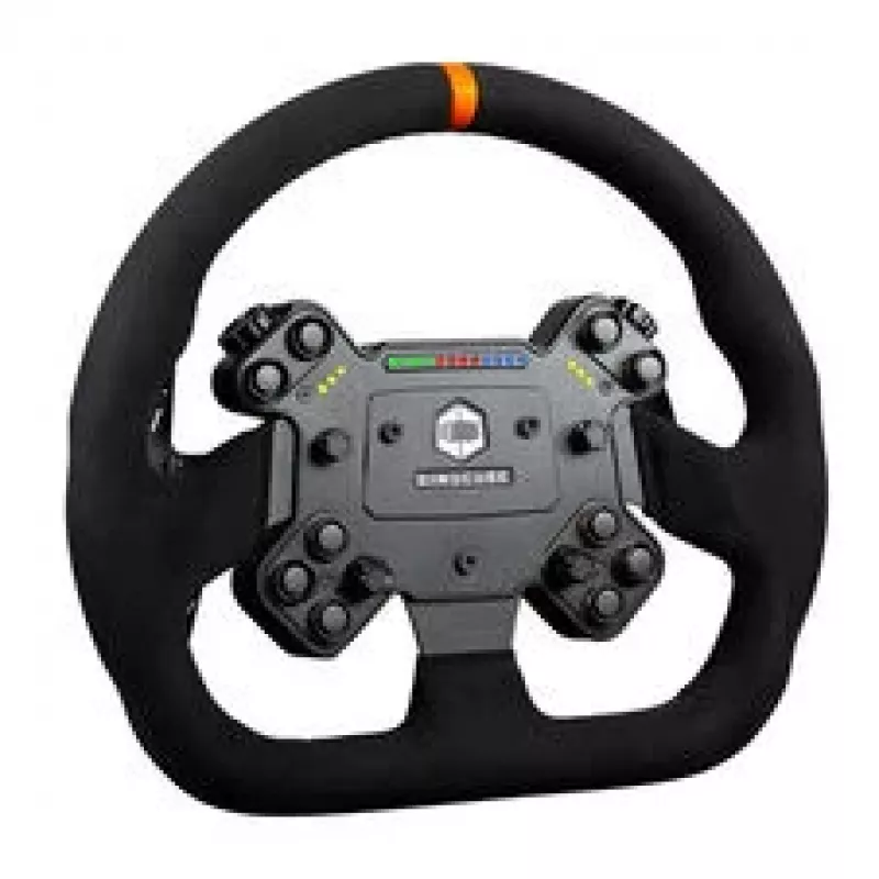 Simucube Valo GT-23 SC3 Simracing-Lenkrad, 320 mm Durchmesser, GT-Design, SC3-Schnellverschluss – schwarz, Veloursleder