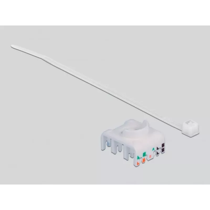 Delock - Modularadapter - DIN-Schienen-montierbar - CAT 6a - STP - Grau - 1 Anschluss (86014)