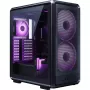 PC-Gehäuse Cooler Master MasterFrame 500 Mesh Midi Tower – Schwarz mit transparenter Seite, unterstützt ATX/EATX, 2x200 mm vorne, 1x120 mm hinten