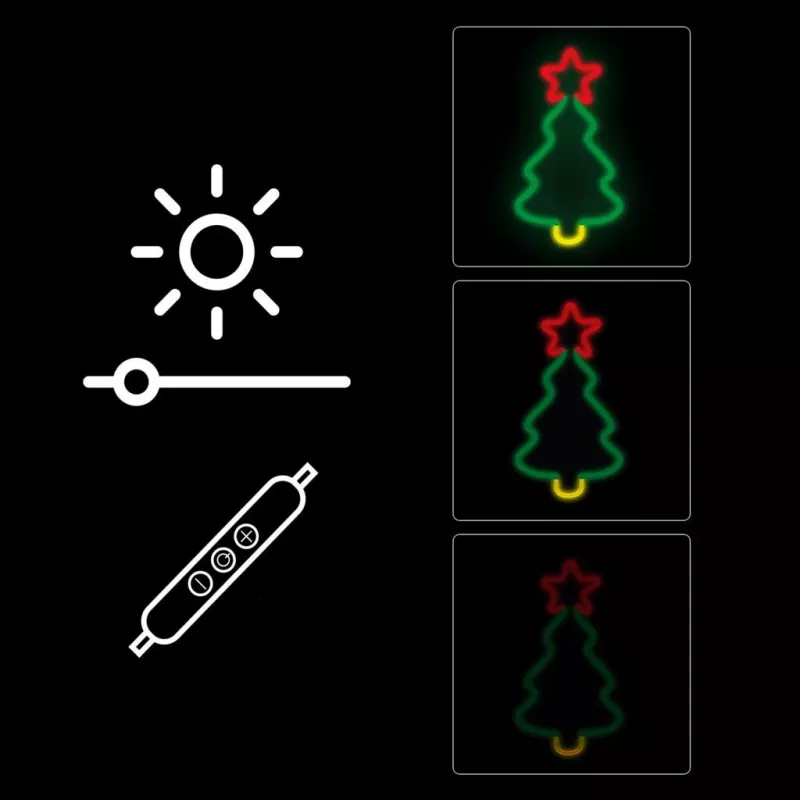Künstlicher Weihnachtsbaum MANTA SNL106MT mit Neonlichtern