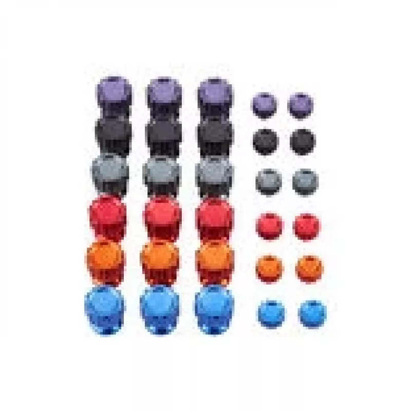Asetek Aluminium-Tasten-Farbset für Asetek-Controller – 6 Farben Set