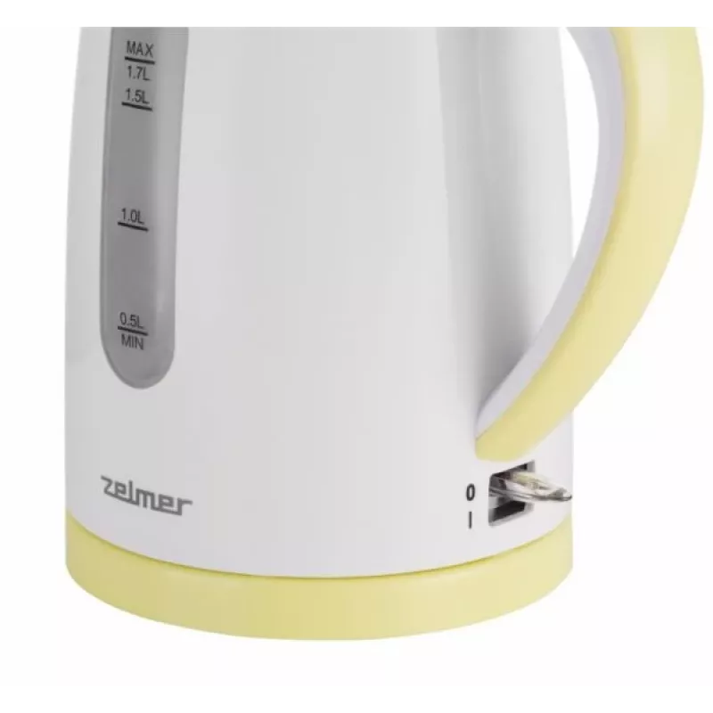 Wasserkocher Zelmer 1,7 L 2200 W Weiß Gelb