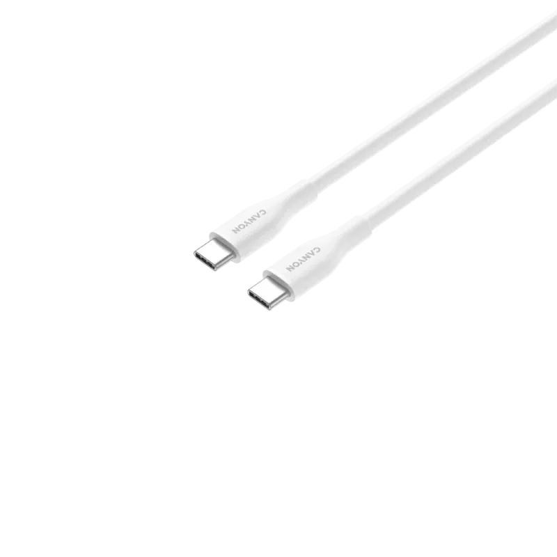 CANYON Kabel CC60SC10 C-C 60W 1m Silikon Weiß