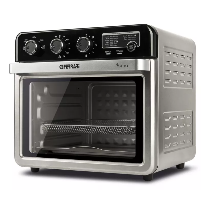 G3 Ferrari G10221 Heißluftfritteuse Single 32 l 2000 W Schwarz, Edelstahl