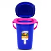 GreenBlue GB320BR 19L tragbarer Camping-Toiletteneimer Reise Festival mit Griff abnehmbarer Sitz - Marineblau & Pink