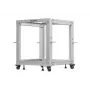 19 Zoll Open Rack LANBERG 12U, einstellbare Tiefe 600–1100 mm, grau