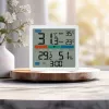 Thermometer‑Hygrometer MANTA MTO002W mit Außensensor (150 cm), innen 0–+50°C, außen -40–+70°C, Luftfeuchtigkeit 20–95% RH, Komfortindikator, Uhr