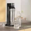 Karbonisierflasche BRITA 118426 – 1 L Glasflasche mit Edelstahlkappe, 287 mm Höhe, 2er-Pack