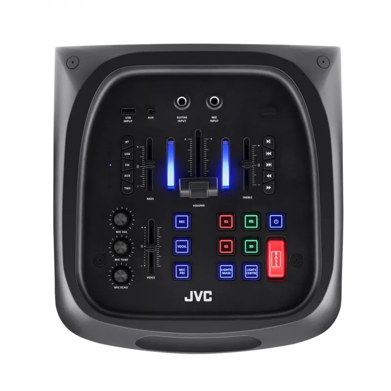 Tragbarer Party-Lautsprecher JVC XS-EP624B — schwarz, batteriebetrieben, Bluetooth