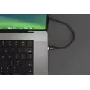 HYPER HyperJuice 240W Silikon USB-C auf USB-C Kabel (1,8m/2m) - Schwarz