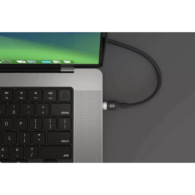 HYPER HyperJuice 240W Silikon USB-C auf USB-C Kabel (1,8m/2m) - Schwarz