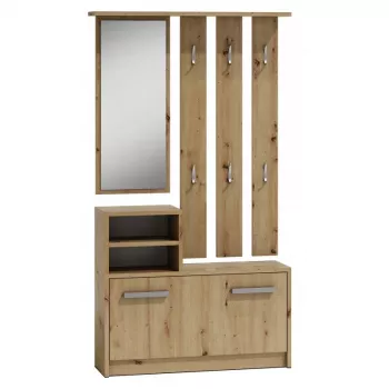 Oberschrank für den Eingangsbereich GAR ARTISAN — Eichenoptik, 1 Drehtür