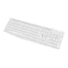 Kabelgebundene Volltastatur NATEC NAUTILUS NKL-1951, 105 Tasten, US International QWERTY, weiß, USB, 1,8 m