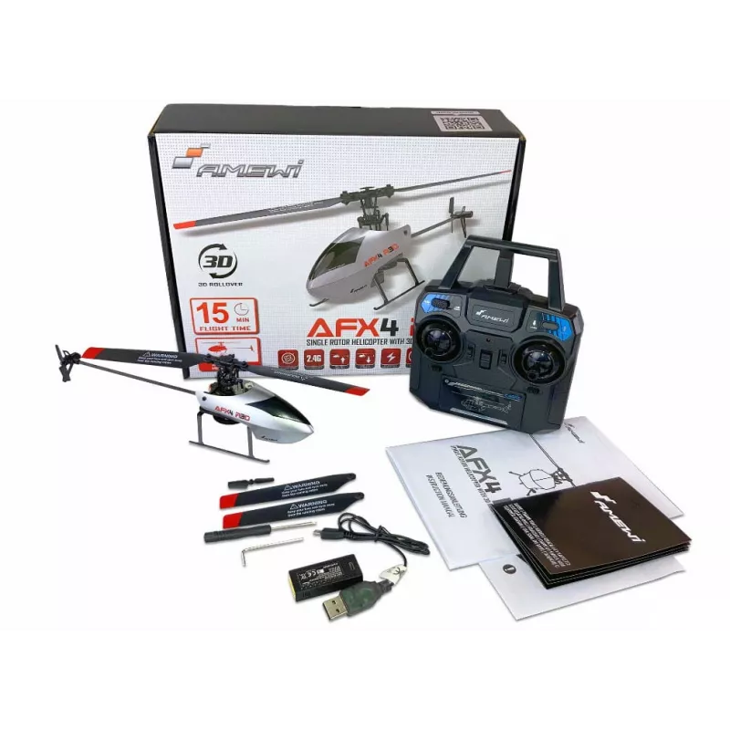 Amewi AFX4 ferngesteuerter RC-Modellhubschrauber Elektromotor (25329)