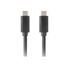 USB-C-auf-USB-C-Kabel LANBERG CA-CMCM-32CU-0010-BK — USB 3.2 Gen 2, 1 m, schwarz, 100 W Ladeleistung, 4K-Video