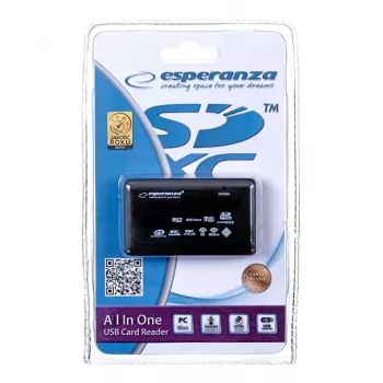 Esperanza EA119 Kartenleser Schwarz USB 2.0