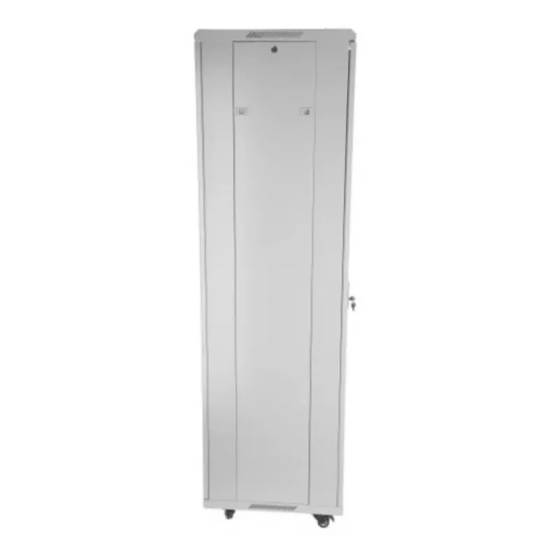 SOMI Networks | 42U, 19″ freistehender Schrank | 42U-80/80NAC | Grau | Maximale Belastung 800 kg; Abnehmbare und abschließbare Seitenteile; Glastüren; Unmontiert | Tiefe: 80 cm