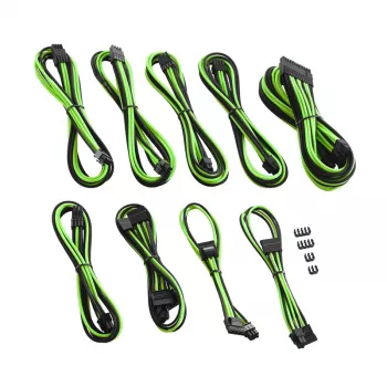 CableMod C-Series PRO ModMesh Kabelsatz für Corsair AXi/HXi/RM (Gelbes Etikett) - Schwarz/Hellgrün