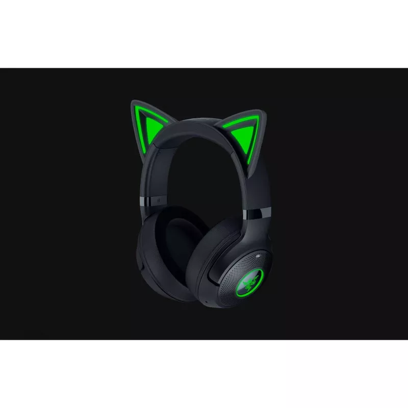 Headset Razer Kraken Kitty V2 BT — Kabelloses Bluetooth, ohrumschließend, Kopfbügel, 20–20000 Hz, 325 g, Schwarz