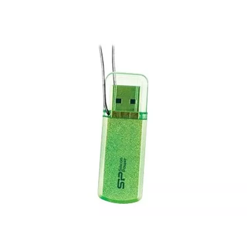 USB-Stick Silicon Power Helios 101 — 8 GB, USB 2.0, Typ-A, grün, Kappendesign