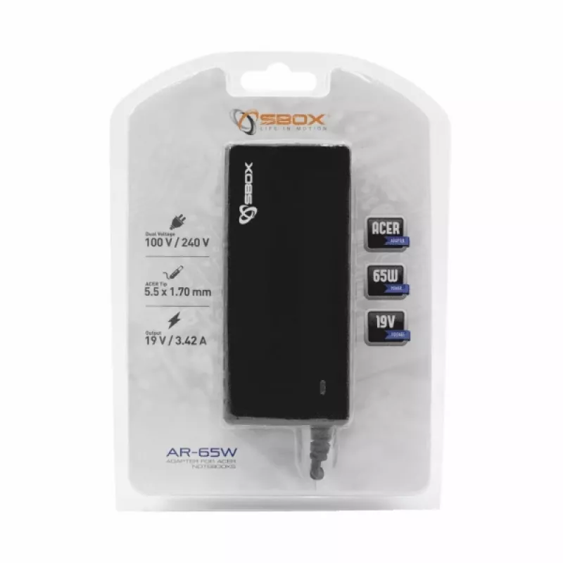 Sbox Adapter für Acer Notebooks AR-65W