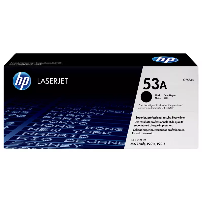 Toner HP Cartridge No.53A Schwarz Q7553A 3000 Seiten