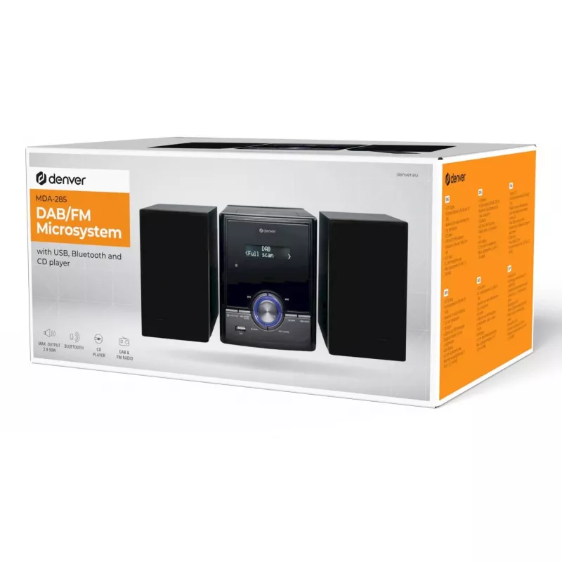 Denver MDA-285 Mikrosystem mit BT, CD, Radio und AUX