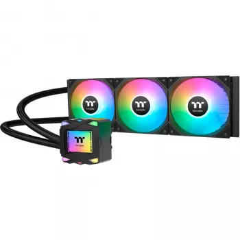 Flüssigkeitskühlsystem THERMALTAKE LA360 ARGB, 120-mm-Lüfter, 360 W TDP, schwarz