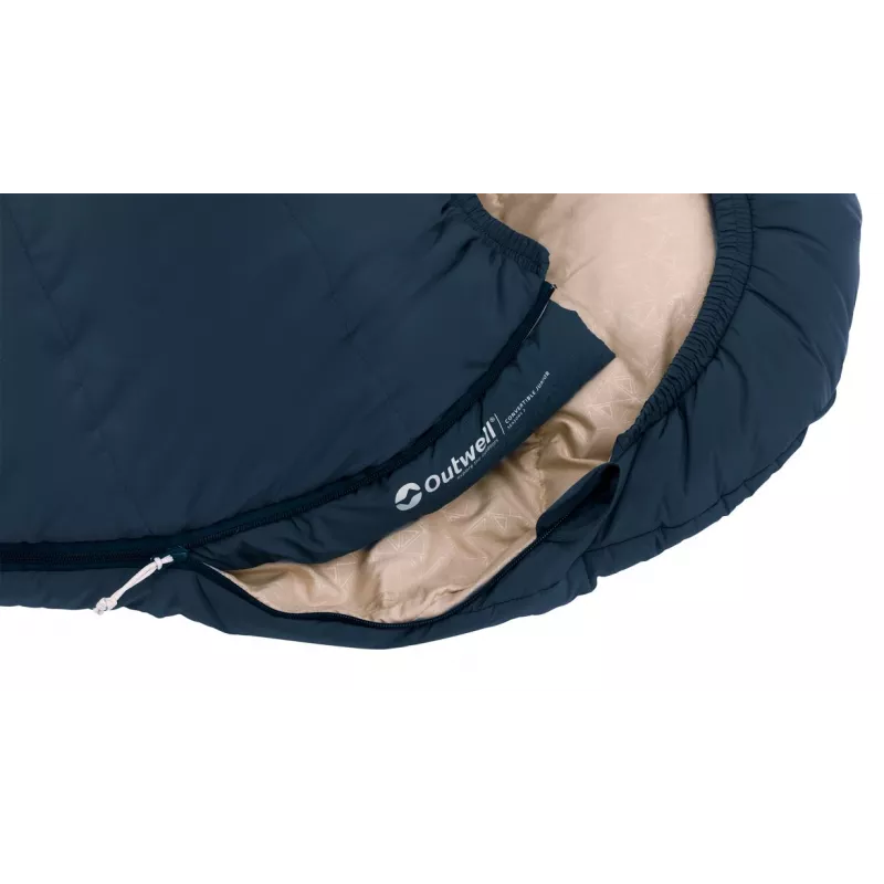 Schlafsack Outwell Kinder Mumienform Polyester Blau — 1700 mm Länge, 630 mm Breite, für Nutzer bis 150 cm