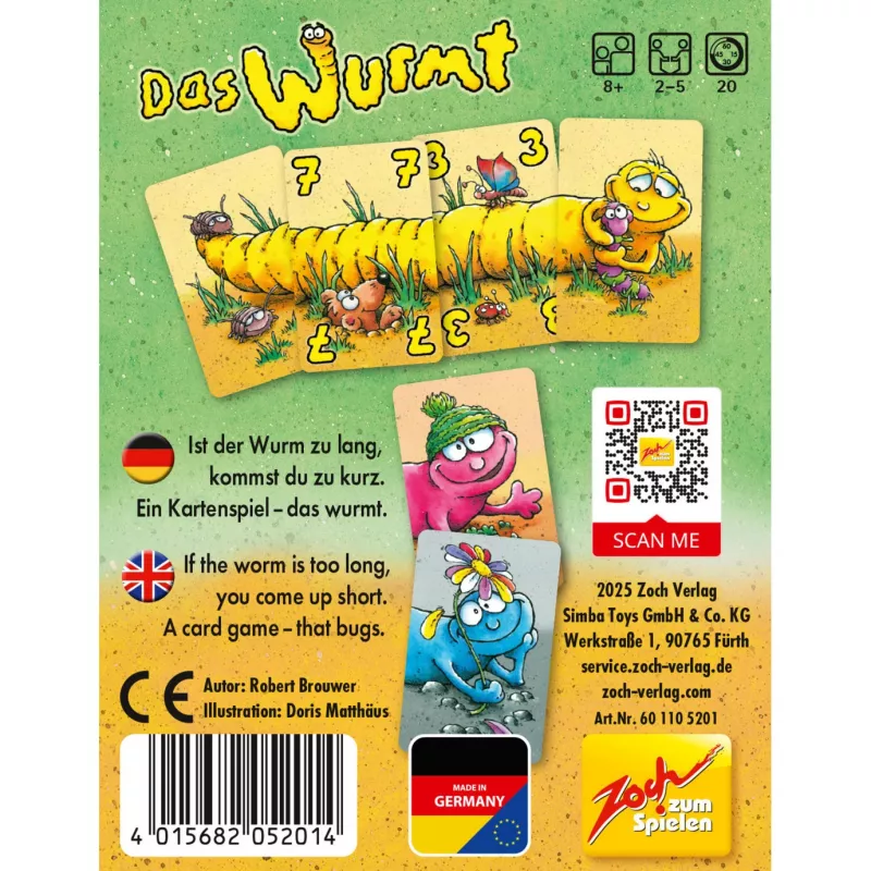 Das wurmt, Kartenspiel
