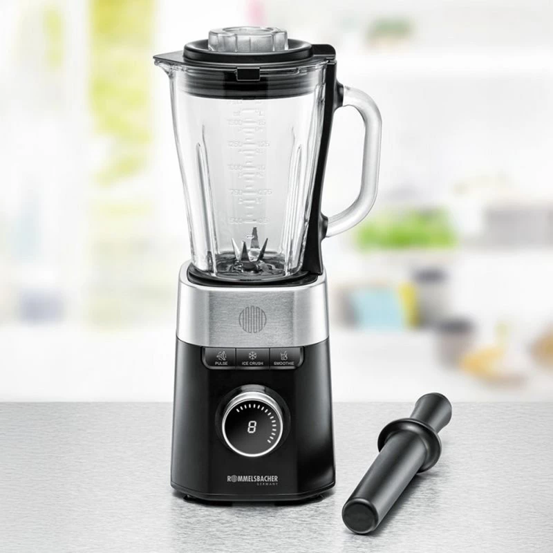Stand mixer Rommelsbacher MX 1260 — 1200 W, 1,5 L, schwarz/Edelstahl