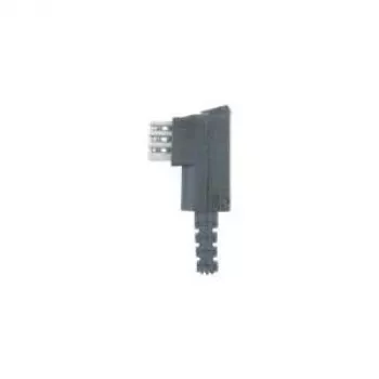 Telefonadapter helos TAE-F M Schwarz | Analoger Leitungsadapter für TAE-Dosen
