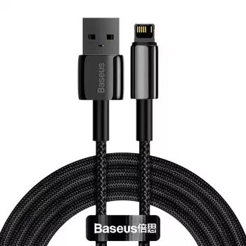Baseus CALWJ-A01 Lightning-Kabel 2 m Schwarz 2,4 A