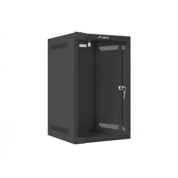 Wandmontage-Rack LANBERG WF10-2309-10B 9U, 469×280×310 mm, 10 Zoll Tiefe, schwarz, IP20