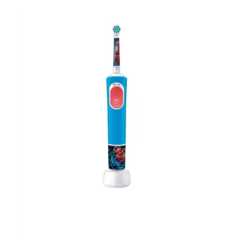 Elektrische Zahnbürste Oral-B Vitality PRO Kids Spiderman, blau – elektrische Kinderzahnbürste für den täglichen Gebrauch