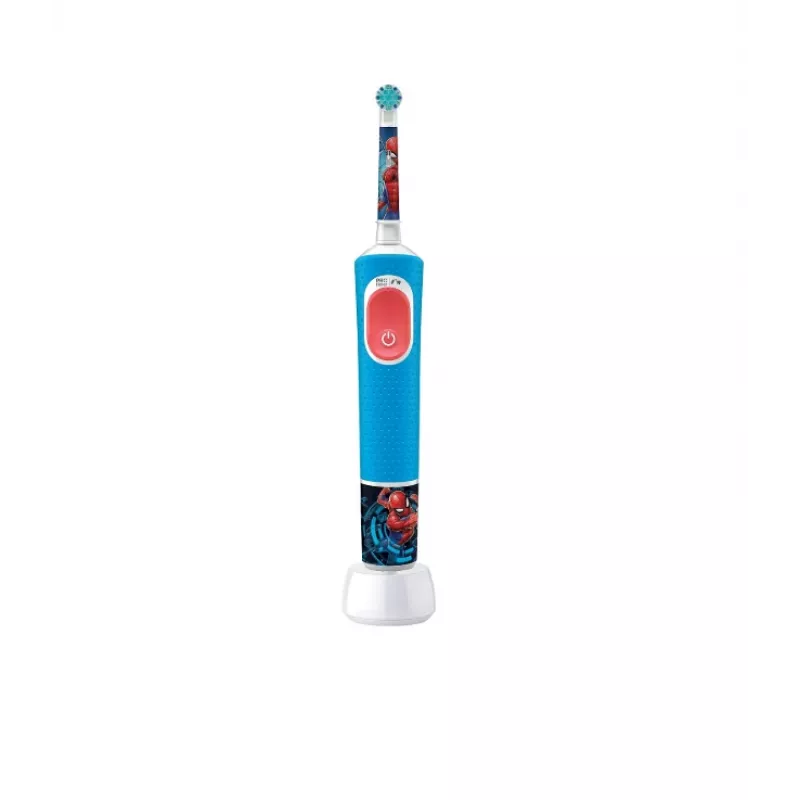 Elektrische Zahnbürste Oral-B Vitality PRO Kids Spiderman, blau – elektrische Kinderzahnbürste für den täglichen Gebrauch
