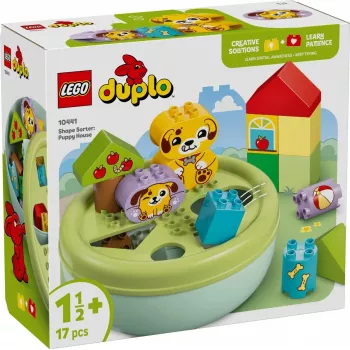 LEGO DUPLO Formensortierer Welpenhaus 10441, 17 Teile, für Kinder von 1½–5 Jahren