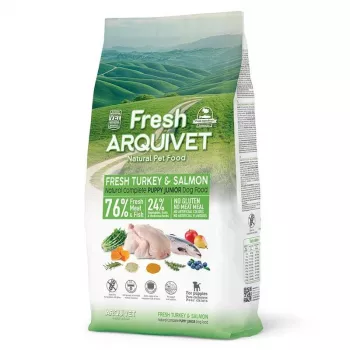 ARQUIVET Fresh Puppy Turkey and Salmon - halbfeuchtes Hundefutter - 10kg