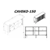 Cama VERA Kommode 150x40x80 schwarz matt